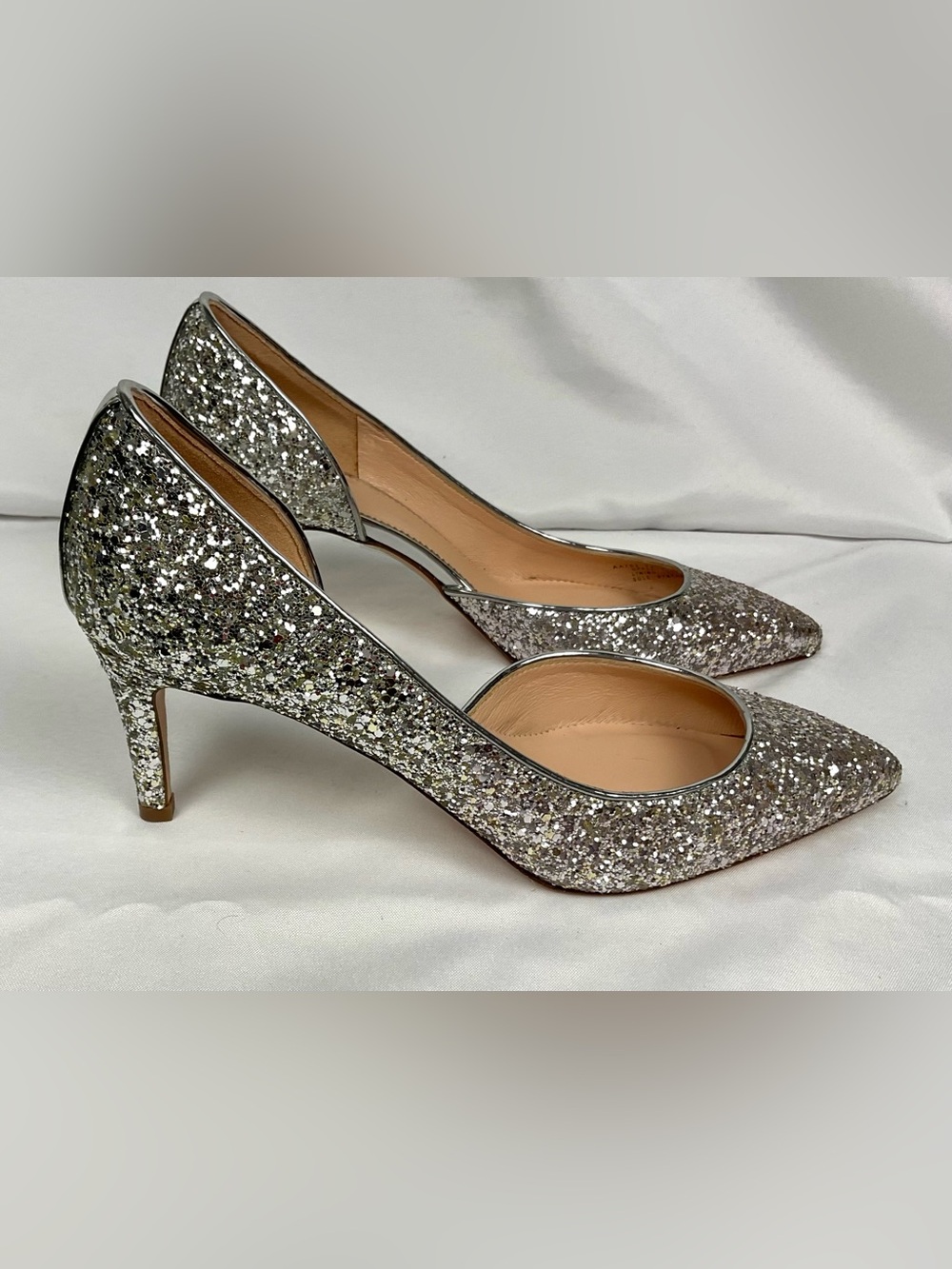 J Crew Colette d'Orsay pumps in glitter AF499
